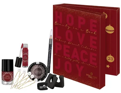 Produktbild von Kosmetik-Adventskalender mit 24 Make-up-Überraschungen – Box – Beauty-Essentials – Lidschatten/Nagellack/Lipgloss – Geschenkidee für Frauen – Stilvolle Überraschungen – Beauty-Box