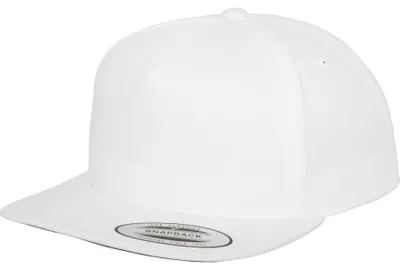Immagine prodotto di FLEXFIT 6007 | Classic 5 Panel Snapback Cap / Berretto / Cappello - Colore: Bianco - Taglia: Unica