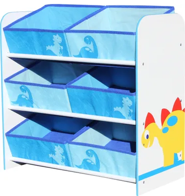 Produktbild von WORLDSAPART 4231545 - 6-Boxen Regal, Dinosaurier