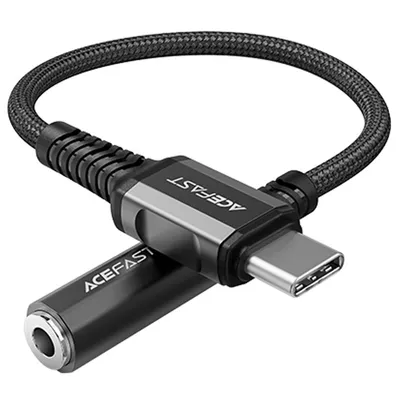Obrázek produktu pro Adaptér pro sluchátka audio AUX USB-C na 3,5mm mini jack 18cm černý