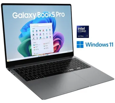 Produktbild von Samsung Galaxy Book5 Pro, Intel Core Ultra 7, 4,8 GHz, 40,6 cm (16"), 2880 x 1800 Pixel, 32 GB, 512 GB