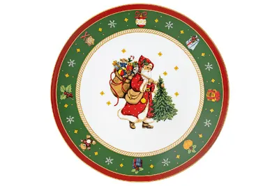 Produktbild von Plätzchenteller 31 cm - Hutschenreuther Happy Wintertime Green - 02488-727472-12785