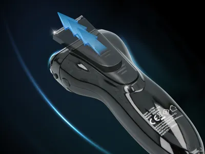 Produktbild von Dunlop Rasierer Herren mit Schnurrbart- und Barttrimmer - Haarschneidemaschine Doppelkopf - Rasierer Herren Elektrisch mit Reinigungsbürste