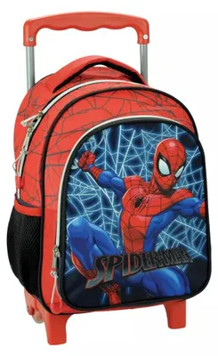 Image de Sac à dos à roulettes Spiderman pour la maternelle, 30 cm