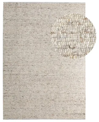 Produktbild von Landshut Handwebteppich aus 100 % Schurwolle - natur, Größe: 60x110 cm