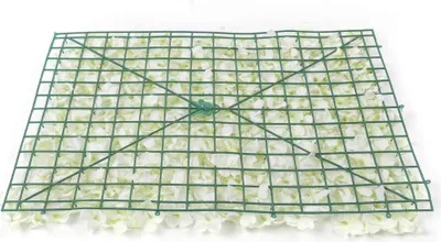 Zdjęcie produktu dla 20 * Sztuczne sztuczne kwiaty Panel ścienny Bukiet róż Panel ścienny Impreza DIY Wesele Ulica Tło Kwiatowe panele ścienne Wesele Impreza Wesele Tło (biały)