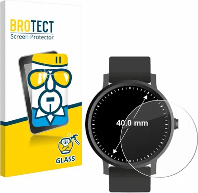 Produktbild von BROTECT Schutzglas für Armbanduhren (Kreisrund, ø: 40 mm) Displayschutz 9H Glas klar transparent