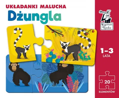 Produktbild von Układanki malucha Dżungla Kapitan Nauka