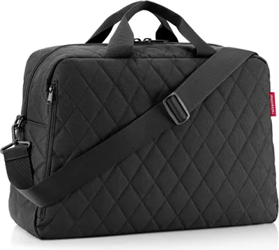 Produktbild von reisenthel duffelbag M, Reisetasche, Tragetasche, Schultertasche, Sporttasche, Tasche Handgepäck, Rhombus Black, 38 L, BG7059