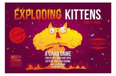Imagen del producto de Exploding Kittens: Party Pack (Edizione scandinava) – Juego de mesa – Asmodee – 2-10 jugadores – 7+