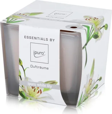 Produktbild von Essentials by Ipuro Duftkerze white lily 125g - Duft der weißen Blüte (1er Pack)