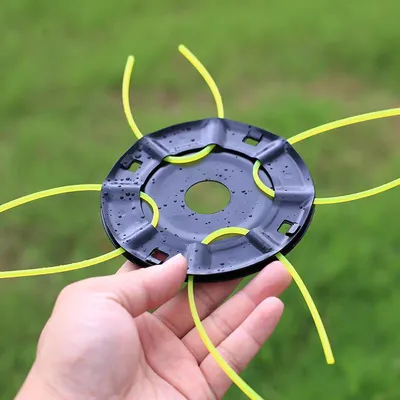 Produktbild von Mähkopf für Rasentrimmer, 25.4mm Befestigungsbohrung Mähkopf mit Nylonspule, für Motorsense Freischneider, Schnellanschluss, langlebig und robust