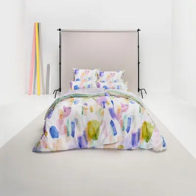 Produktbild von LOESCHEN Estella Impulse - Mako-Satin Bettwäsche-Garnitur FANCY Farbe multicolor Größe 155x220 + 80x80 cm