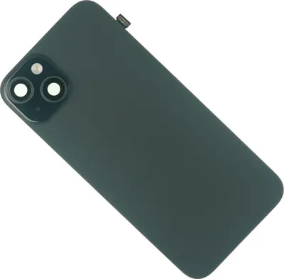 Produktbild von Gehäuse Rückseite für iPhone 15 Plus Backcover Rückseite hinten Kameraglas Abdeckung + Ladespule, Schwarz