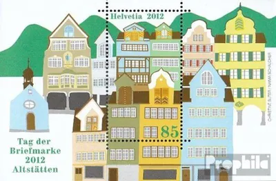 Produktbild von Briefmarken Schweiz 2012 Mi Block51 (kompl.Ausg.) gestempelt Altstätten