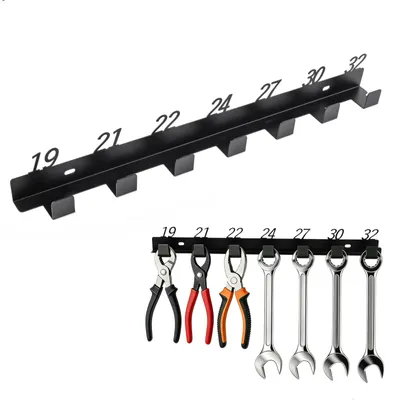 Imagen del producto de Organizador de herramientas para montaje en pared, de metal , incluye tornillos y tacos, ideal para talleres