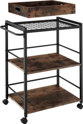 Produktbild von tectake® Servierwagen Worcester 65 x 41,5 x 87 cm