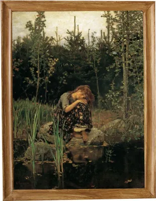 Obrázek produktu pro INFRADŮM Sálavý topný panel s potiskem v rámu V. M. Vasněcov: Aljonuška,1881, 500w