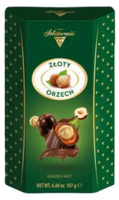 Produktbild von Solidarność Złoty Orzech Haselnuss-Pralinen mit Nusscreme 187 g
