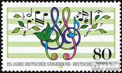 Produktbild von Briefmarken BRD (BR.Deutschland) 1987 Mi 1319 (kompl.Ausg.) FDC 125 Jahre Deutscher Sängerbund