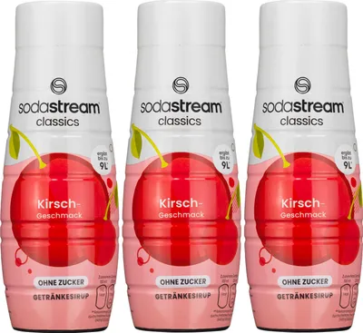 Image de Sirop pour SodaStream Cherry sans sucre 440 ml, 3 pièces