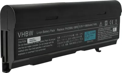Produktbild von vhbw Akku Ersatz für Toshiba PABAS057, PA3478U-1BRS, PA3400U-1BRS, PA3478U-1BAS, PA3400U-1BRL, PABAS076 für Notebook (6600 mAh, 10,8 V, Li-Ion)