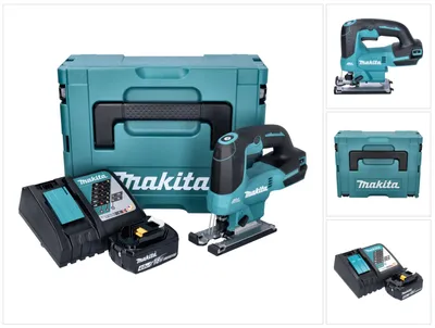 Produktbild von Makita DJV 184 RM1J Akku Pendelhub Stichsäge 18 V Brushless + 1x Akku 4,0 Ah + Ladegerät + Makpac