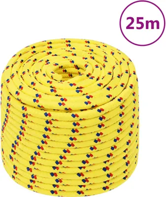 Immagine prodotto di The Living Store Bootsseil Gelb 12 mm 25 m Polipropilene