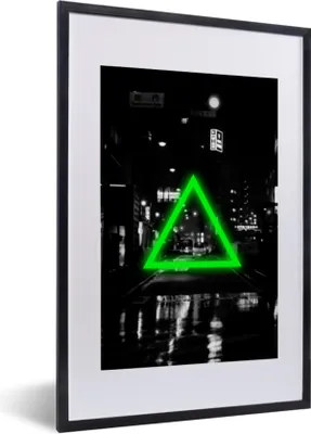 Produktbild von MuchoWow® Gerahmtes Poster Controller - Spiele - Dreieck 40x60 cm - Poster mit Schwarzem Bilderrahmen Wandposter Rahmen Foto Bilder - Poster in Rahmen