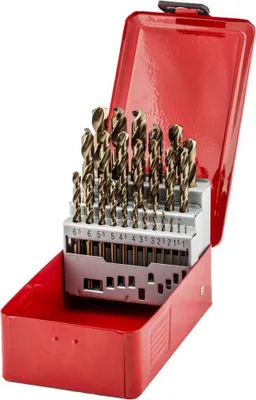 Image de Pack 25 forets à métaux hss-co din338 1-13 543330 fischer