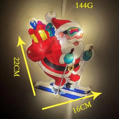 Produktbild von Winterliche Weihnachtsbeleuchtung, animierte LED-Weihnachtsdekoration, Schneekugelbeleuchtung, Außenbereichsdekorationen [Schneewittchen] (Batterien nicht inbegriffen)