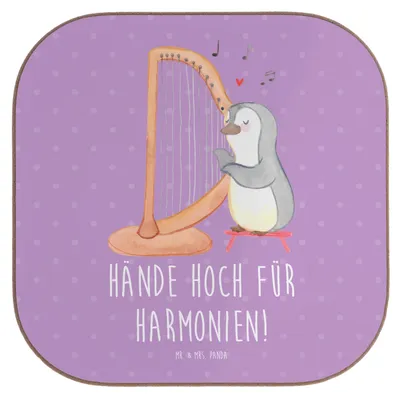 Produktbild von Mr. & Mrs. Panda Tischuntersetzer Theremin Harmonie - Lavendeltraum - Geschenk, gläseruntersetzer, kontaktlos, Musiker, hand gestures, Tassenuntersetzer, Musik, Lernen