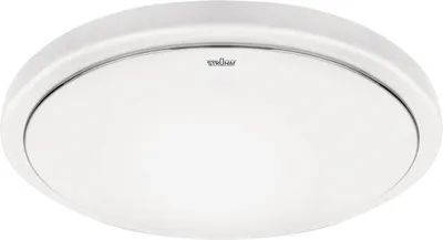 Produktbild von LED Deckenleuchte Metall mit Bewegungsmelder IP44 neutralweiß 4100 K 3070 lm D: 33 cm rund Weiß