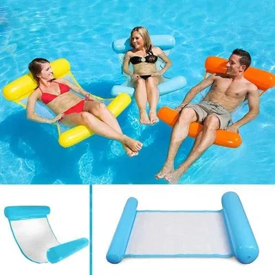 Produktbild von Famanu Multifunktionale Schwimmhängematte 4-in-1 - Blau
