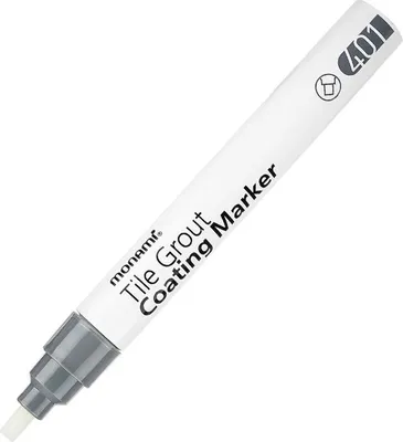 Zdjęcie produktu dla Marker do fug w kolorze szarym Monami z wymiennymi końcówkami