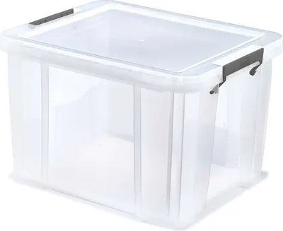Produktbild von Whitefurze - Aufbewahrungsbox - 36 Liter - Transparent - 47 x 38 x 31 cm