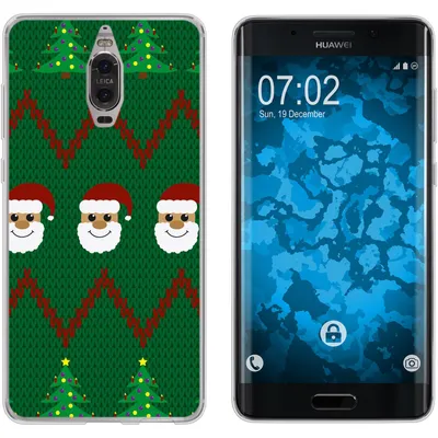 Produktbild von PhoneNatic Case kompatibel mit Huawei Mate 9 Pro Silikon-Hülle X Mas Weihnachten X-Mas Sweater M7