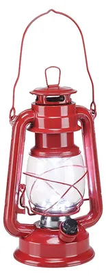 Produktbild von 1.10 LED Sturmlaterne aus Metall mit 15 LEDs - in rot