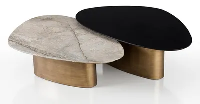 Obrázok produktu pre 2 konferenčné stolíky, mramor, moderný štýl, elegantné, ušľachtilé, nadčasové