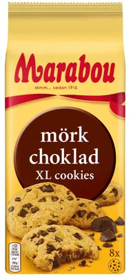Produktbild von Marabou Mörkchoklad XL Cookies 8er