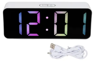 Obrázok produktu pre LED hodiny, duálny režim, automatické stmievanie, zobrazenie teploty, funkcia odloženia budíka, digitálny budík do spálne, kancelárie, kuchyne