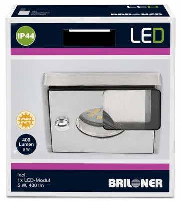 Produktbild von Briloner ATTACH LED Einbauleuchten 3er Set Alu Glas 5W 3000K IP44 Ø85mm