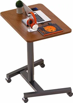 Productafbeelding van Famanu Laptoptafel met wielen - Ergonomisch en mobiel, geschikt voor thuis en op kantoor