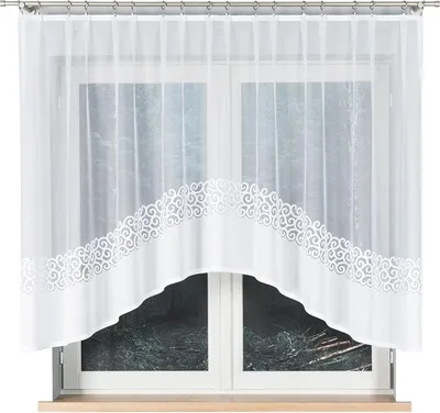 Image de MARKIZETA Rideau 300x140 Daniela blanc jacquard fini 017788/FBL/001/300140/1
