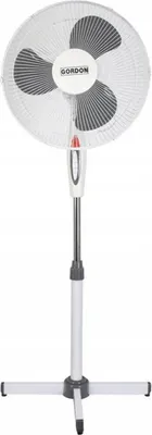 Image de Gordon G166 Ventilateur sur pied, diamètre 40 cm, 60 W, blanc