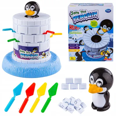 Produktbild von DK Save the Penguin Geschicklichkeitsspiel Eisturm Pinguin retten