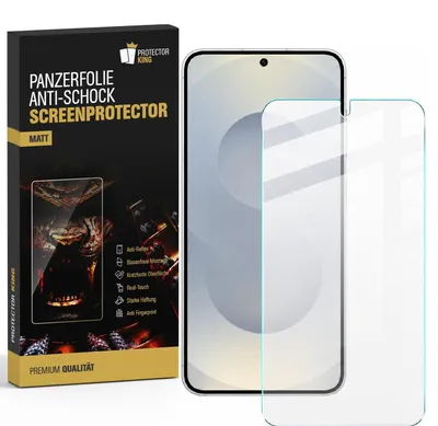 Produktbild von 2x Panzerfolie für Samsung Galaxy S26 Anti-Shock, Anti-Reflex, matt entspiegelt Displayschutz Schutzfolie Screen-Protector, Anti-Kratz, Anti-Schmutz