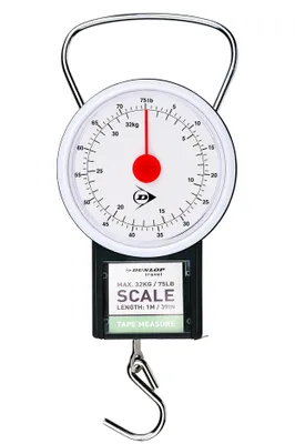 Produktbild von GEPÄCKWAAGE 32kg mit Maßband Kofferwaage Handwaage Zugwaage Reisewaage Hängewaage Angelwaage Waage 91