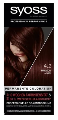 Produktbild von SYOSS Professional Performance Mahagoni 4-2, Rot, 4-2, Mahogany, Frauen, Alle Haare, Gefärbtes Haar, CE