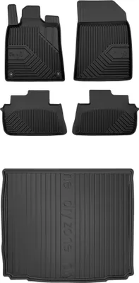 Produktbild von FROGUM Gummimatten Auto Fußmatten + Kofferraummatte für Peugeot 407 2004-2011